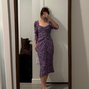 Zara Floral Midi Dress
